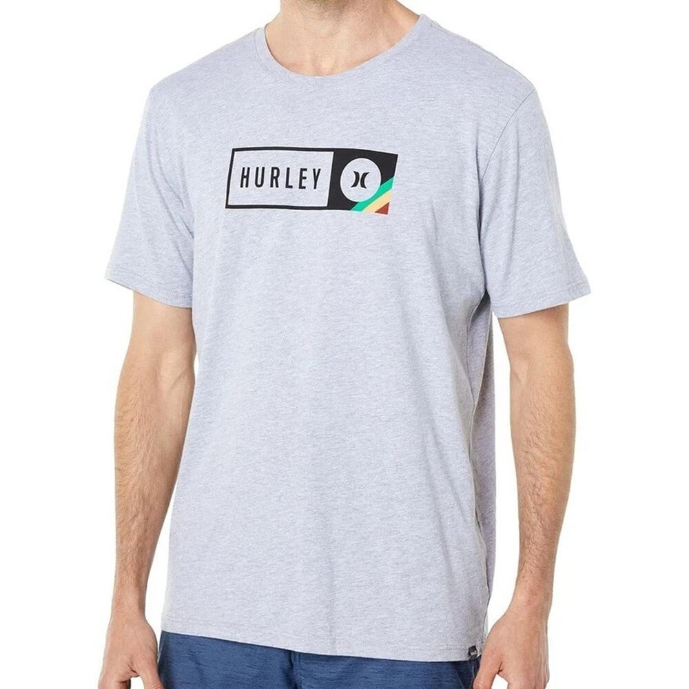 Hurley Mens Layup Tee Sz Small Heather Grey Everyday Washed Cotton Blend NWT